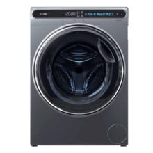海尔（Haier）滚筒洗衣机全自动 10公斤洗烘一体机 直驱变频防震动智能投放晶彩平嵌式 排名前十名 以旧换新 10KG极夜灰+FPA直驱+蒸汽熨+智能投+智慧洗