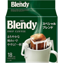 AGF挂耳咖啡挂耳黑咖啡手冲挂耳式黑咖啡粉耳挂式滤泡滤挂滴漏黑咖啡 agf挂耳咖啡绿袋（香醇 126g 18杯