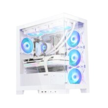先马新镜界/小探影 海景房机箱电脑台式机全侧透mini背插主板matx