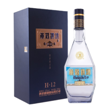 黄鹤楼酒 经典H12 清香型白酒 53度 500mL 1瓶（拍一发二）