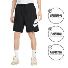 NIKE 耐克 男短裤夏大LOGO运动裤宽松休闲训练五分裤FN3304-010