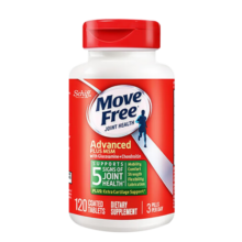 Move Free益节 氨糖软骨素钙片绿瓶 120粒 维骨力MSM 补氨基葡萄糖 骨维力 成人中老年人护关节营养品