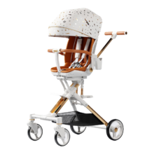 playkids普洛可X6-4max遛娃神器婴儿车0-6岁用折叠可坐可躺溜娃神器推车 X6-4星空白