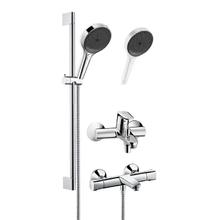 hansgrohe 汉斯格雅 境雨rainfinity130mm花洒套装 境雨镀铬手持境+浴缸龙头
