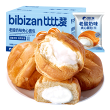 需首购、plus会员：比比赞（BIBIZAN）老酸奶味夹心面包 720g