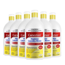 Canesten凯妮汀衣物消毒液柠檬香1L*6瓶 99.9%除真菌 拜耳衣物内衣除菌液