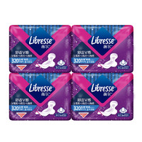 薇尔 Libresse 小V巾棉柔卫生巾 加长夜用32cm*8片*4包