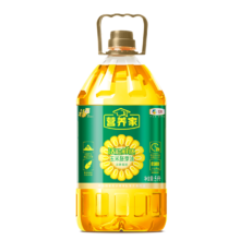 plus会员:营养家 食用油 非转基因压榨一级活粒鲜胚玉米胚芽油5L 中粮福临门出品*6件