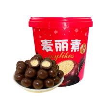 麦丽素独立包装脆心巧克力豆儿童零食糖果网红怀旧（代可可脂） 巧克力味8颗【简装试吃】