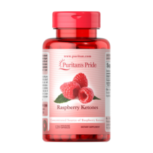 普丽普莱Puritan's Pride 树莓酮提取物胶囊100mg*120粒 天然植物萃取 控制食欲美妙曲线成人女性 美国进口