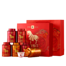京东百亿补贴、plus会员：八马茶业组合茶叶 红茶金骏眉铁观音乌龙茶肉桂248g礼盒装