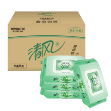 清风御本草杀菌湿巾80片*4包*5件