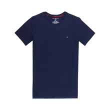汤米希尔费格（Tommy Hilfiger）休闲简约男士圆领短袖T恤 09T3139-410