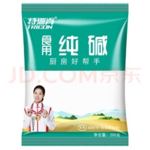 特瑞肯 TRICON烘焙纯碱 食用碱面200g 发面包子馒头面点原料厨房清洁去油污 食用碱面200g袋