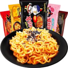 PLUS会员：SAMYANG 三养 三養 芝士火鸡面干拌面方便面 5连包140g*5