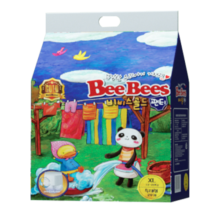 BeeBees韩国金贝柔铂金拉拉裤超薄婴儿透气干爽学步裤金缕梅防红臀全包臀 【XL码】24片