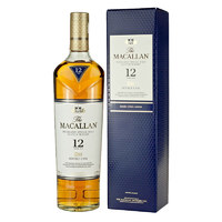 MACALLAN 麦卡伦 蓝钻单一麦芽苏格兰威士忌英国进口洋酒 斯佩塞产区 麦卡伦12年蓝钻双桶 700ml