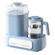 十月结晶恒温水壶婴儿专用调奶器家用奶瓶消毒器二合一体机带烘干