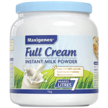 plus会员、京东百亿补贴:美可卓（Maxigenes）蓝胖子全脂成人奶粉 1kg*2件+凑单品