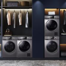 Haier 海尔 HG100F28S+EG10012B28S 热泵式洗烘套装 灰色