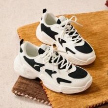 ANTA 安踏 老爹鞋女春夏季厚底增高轻便