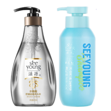 88VIP:滋源控油去屑洗发水露柔顺修护洗发膏补水保湿400ml+300g