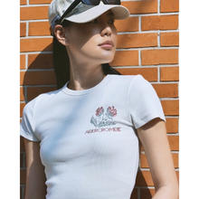 Abercrombie & Fitch 碎花Logo款圆领时尚T恤 358156-1