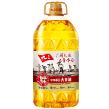 京东百亿补贴、plus会员:九三 食用油 非转基因 致青春系列 一级5L大豆油（九三出品甄选好油）