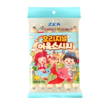 Zek韩国进口 深海鳕鱼肠儿童零食 鱼肉火腿肠 即食早餐 原味90g*3件