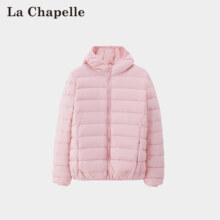 反季低价，La Chapelle 拉夏贝尔 女款轻薄连帽羽绒服外套 多色99.9元包邮