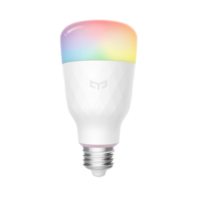 Yeelight智能LED灯泡球泡WIFI连接苹果Home小爱智能音箱控制亮度色温可调 彩光灯泡1S