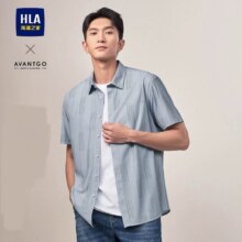 HLA 海澜之家 男士轻商务经典短袖休闲衬衫