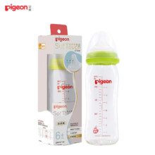 百亿补贴、plus：Pigeon 贝亲 奶瓶奶嘴 宽口径玻璃奶瓶 240ml绿色（带M号奶嘴）