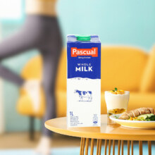 西班牙进口 pascual 帕斯卡 全脂纯牛奶 1L*6瓶