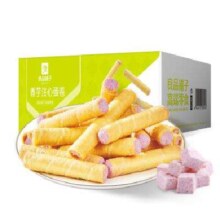 良品铺子 香芋夹心蛋卷 400g/箱 *2件