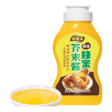 植啵啵 蜂蜜芥末酱220g 炸鸡汉堡三明治调味酱 黄芥末酱沙拉酱 韩式蘸酱