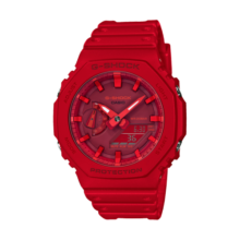 卡西欧（CASIO） G-SHOCK 树脂系列 GA-2100运动 八王子 防水男表石英手表 GA-2100-4APR【红色本命年】