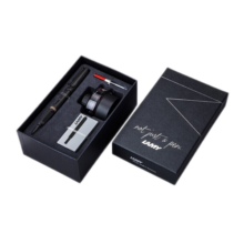 凌美（LAMY）钢笔签字笔 生日节日礼物学生成人练字文具 德国进口 狩猎系列 50周年套装礼盒 磨砂黑 EF0.5mm
