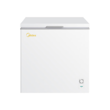 Plus会员：Midea 美的 203升 低霜家商两用大冷柜 冷藏冷冻保鲜一级能效卧式小型单开门冰箱雪柜 BD/BC-203KMD(E)