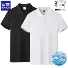 罗蒙（ROMON）两件装冰丝短袖t恤男 多色任选