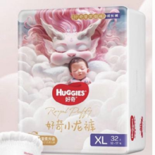 PLUS会员：HUGGIES 好奇 皇家御裤 拉拉裤 XL32片 * 4件 多种尺码