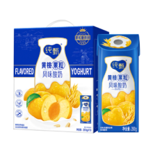 PLUS会员：JUST YOGHURT 纯甄 黄桃燕麦果粒风味200g×10盒×3箱组合礼盒装