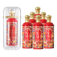 PLUS会员:泸州老窖 金泸州 红耀 浓香型白酒 52度 500ml*6瓶