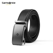 PLUS会员、百亿补贴：Samsonite 新秀丽 男士自动扣皮带礼盒装 NQ1*09061 120cm