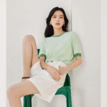 DUIBAI 对白 女式短袖针织衫 DDO065U
