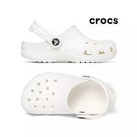 crocs 卡骆驰 洞洞鞋白色经典小Clog K童鞋休闲凉拖鞋206991-100