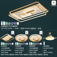 雷士照明 清雅 LED吸顶灯套餐 三室两厅-5灯