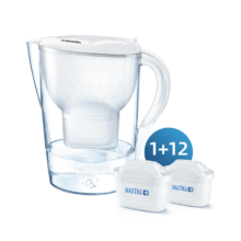 京东百亿补贴：碧然德（BRITA）过滤净水壶 Marella 海洋系列 白色+多效滤芯12枚（含组套）