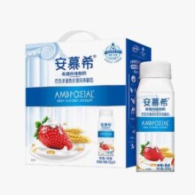 7日14点开始、限1500件、聚划算百亿补贴：伊利 安慕希草莓燕麦酸奶 200g*10盒