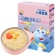 PLUS会员：小鹿蓝蓝 婴幼儿成长面条 营养线面无盐200g*3件